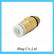 Free Shipping ! 5pcs/lot 3D printer accessories Reprap remote extruder equipped with pneumatic fittings 4 * 2mm tube M6 thread