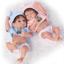 in a box Reborn Baby toys full handmade Brown eyes silicone newborn baby doll anime baby toys soft girls gift freeshipping