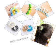 1pc Top Selling Novelty Cute Candy Colors Telephone Line Gum For Hair Jewelry Scrunchy Capitium Headbands