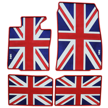 British flag dedicated wateroof car floor mats non slip latex rugs for mini cooper countryman rubber feet pads mini f56