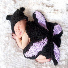 Baby Girls Boy Newborn Costume Knited Crochet Animals Butterfly Kids Clothes Sets Photography Photo Prop Outfits For 0-9 Month