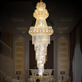 Large Modern Led Chandelier Lighting 110 240V Lustres Gold K9 Crystal Chandelier Light Remote Control Hotel