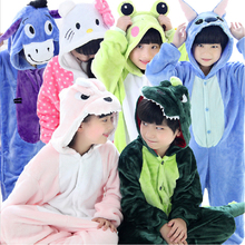 Flannel Pijamas Kids Cosplay Cartoon Animal Baby Boys Girls Pyjamas Home Clothes Panda Unicorn Pajamas Kids Onesie Sleepwear
