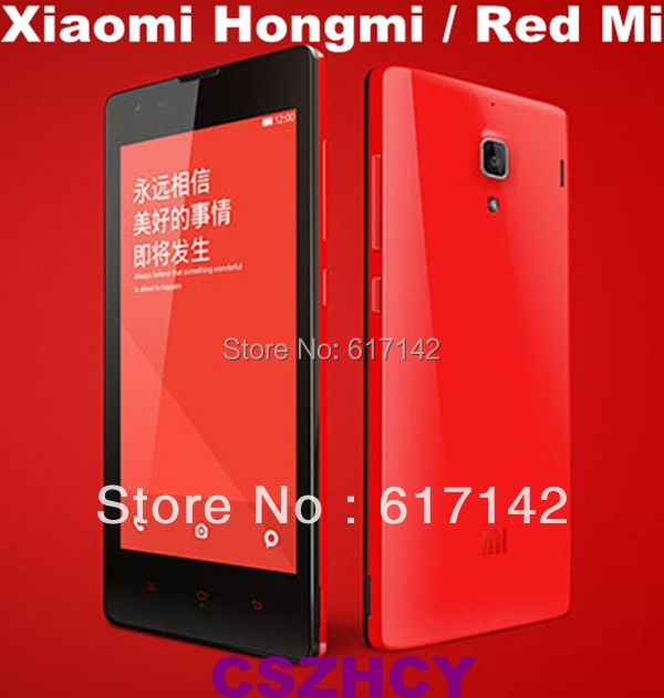 3pcs lot Original Xiaomi Hongmi Red Mi 4 7inch 2000mAh MTK Smartphone Mobile 3G Phone 13MP