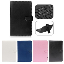 Free Shipping 10.1” Tablet Universal Host-USB Keyboard Leather Cover Case For tablet PC 10.1 inch Android Tablet PCs