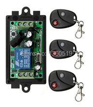 Free Shipping New DC12V 1CH RF Wireless Remote Control Switch System Transmitter with Two-button Receiver Smart Home Switch