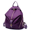 Japan Trend Women Fashion Backpack Preppy Style Solid Color Backpack Side Zipper Pockets Designer Waterproof Zipper