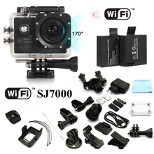 SJ7000 WiFi with 2X Batteries 2.0 inch LCD 14MP Action Camera Gopro Style 1080P HD Go Pro DV Cam Waterproof Sport mini Camara