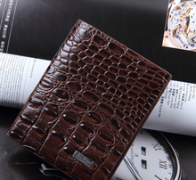 2015 European and American fashion new men short paragraph wallets crocodile pattern free shipping