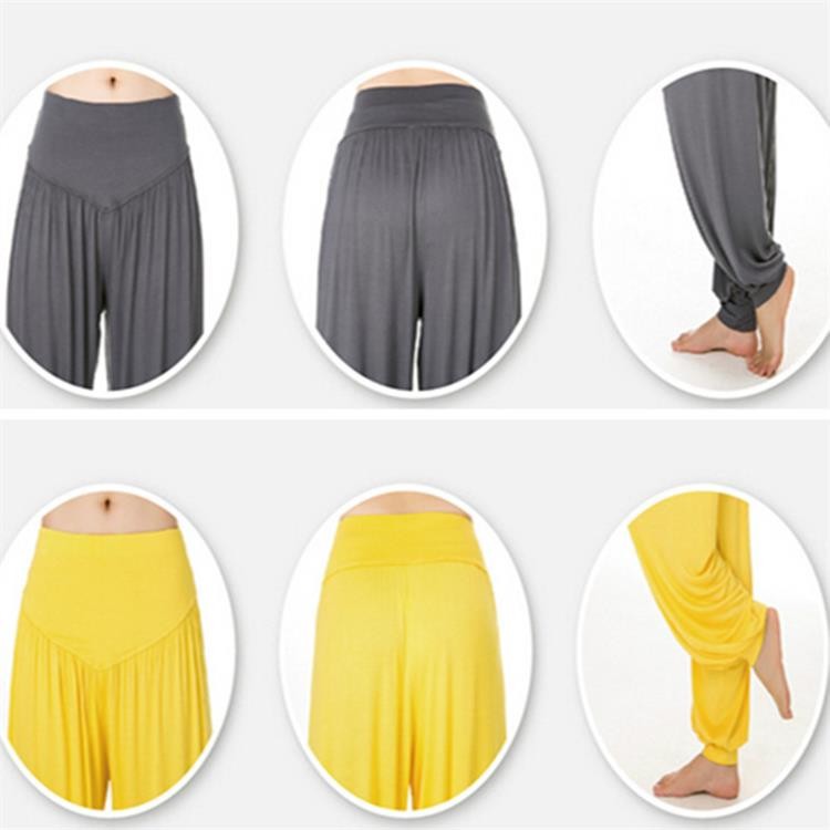Yoga Pants Women Plus Size Colorful Bloomers Dance Yoga TaiChi Full Length Pants Smooth No Shrink Antistatic Pants Fast Shipping 2015 015