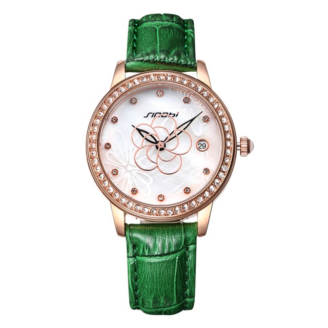 Zegarek damski w stylu retro kwiat na tarczy różne kolory