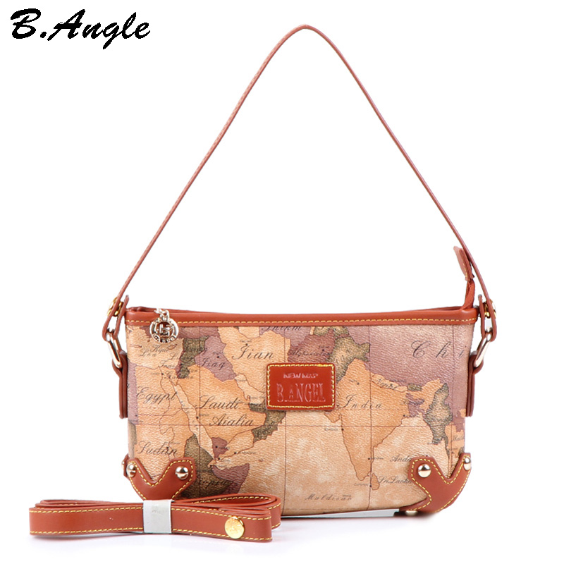 Map Of The World Shoulder Bag New fashion high quality world map women bag shoulder bags women messenger bags bags handbags women