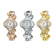 Wh306 personalidad elegancia polígono diales QuartzLady de pulsera de cuarzo