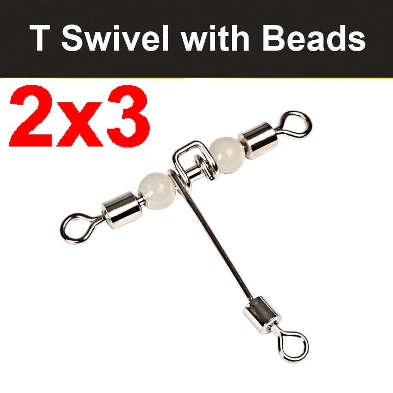 BoatFishing3WayBarrelSwivelCrossLineRollingSwivelswithnight