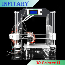 2016 High Precision reprap prusa i3 3d printer DIY kit full acrylic frame 3DPrinter Marlin firmware 8G Card support speed adjust