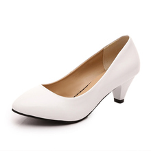 2016 Tenis Feminino Red Bottom High Heels Office Professional Leather Work Shoes Wedges Black High Heels