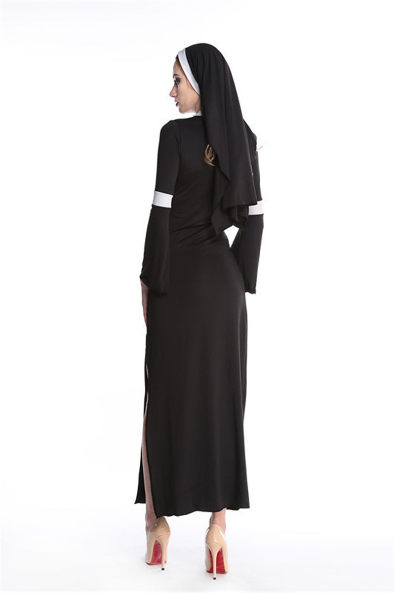 Halloween Sexy Nun Costume Religious Sister Outfit Hens Party Fancy