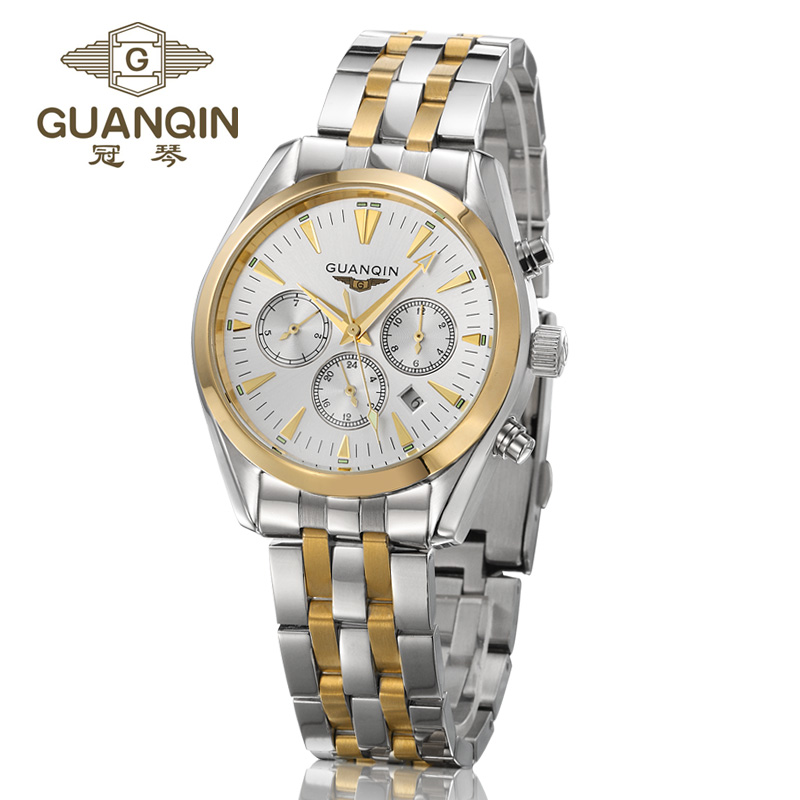 Original GUANQIN Men Watches Top Brand Luxury Automatic Mechanical casual Sapphire Luminous waterproof shockproof  men's watches