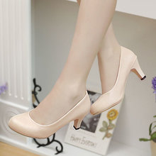 Free shipping 15 Elegant OL White collar jobs In the thick with shoes Fashionable and comfortable