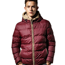 Brand Outdoor Wear Men’s Down Parkas Clothes Fashion Hooded Winter Warm Cotton Casual Jacket Coats Outwear