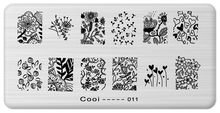 Stamping Nail Art Steel Konad Plates Stamp Manicure Template Nail Tools JH114 Flowrs Fruit Animal Dark