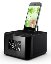2015 new Bluetooth wireless stereo remote bedside alarm clock subwoofer speaker phone card FM stereo radio