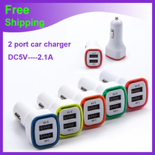 Dual Usb Car Charger 3.1a 12v-24v input charger for Mobile telephone Tablet PC Splitter Cigarette Lighter Carregador Veicular