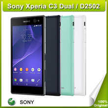 Original 5.5 inch Sony Xperia C3 Quad Core Android 4.4 Dual Sim 8MP 1GB+8GB 3G WCDMA Cell Phone D2502 / D2533 NFC Free Shipping