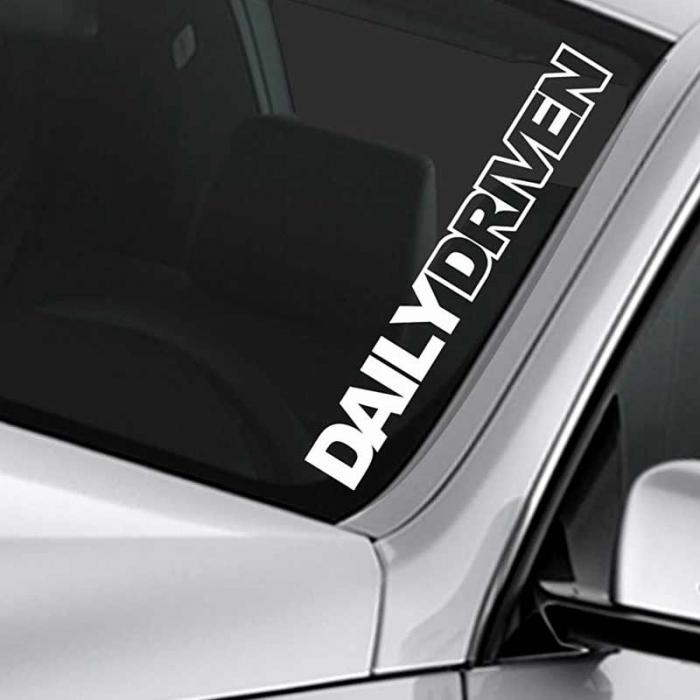 1Pc JDM Car Auto PVC Sticker Daily Driven Euro Illest Vinyl Decals Window Bumper