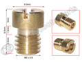 6PCS M5 Round Main JET For Keihin CVK PE PZ PWK OKO KOSO CB CG GY6