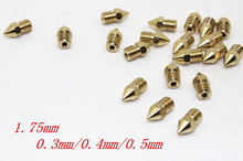 10 pcs Grinding Machine In Tapered Roller Bearing 3d Printer Accessories Reprap Diy Copper 1.75mm Extruder Nozzle Extrusion Head