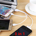 Universal 3 IN 1 USB Cable Charging Charger Cable for iPhone 4s 5s SE 6s 7