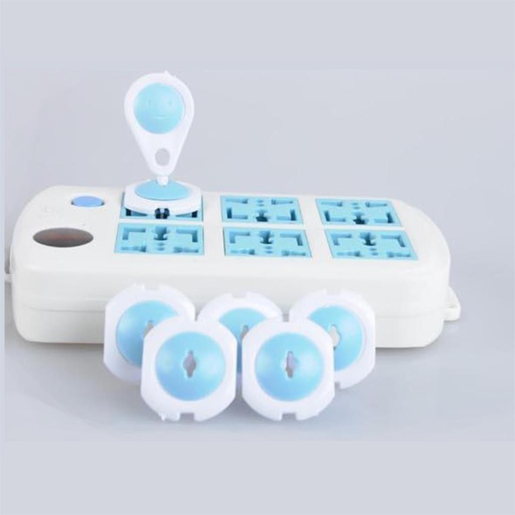6PCS Child Baby Kids Safety Electric Socket Security Plastic Safety Safe Lock Cover 