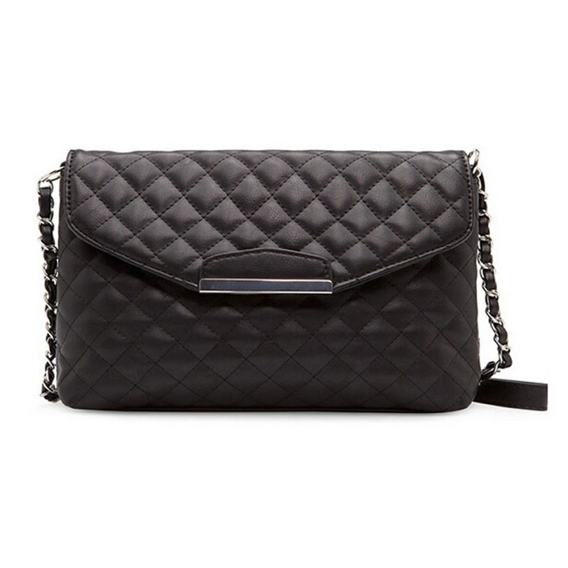 Durable Hot Luxury Brand Fashion Quilted Plaid Women Leather Shoulder Bag Wholesale Free Shipping