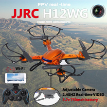 JJRC-H12W 6-Axis Gyro 2.4G 4CH Real-time Images Return RC FPV Quadcopter drone wifi with HD Camera One-press Return