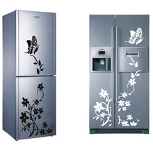 Free shipping high quality creative refrigerator font b sticker b font butterfly pattern font b wall