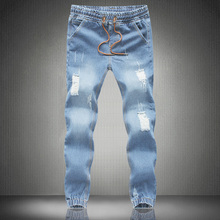 2016 Jeans Men Denim Pant Male Slim Straight Regular Jeans Casual Denim Overalls Men Solid Skinny Jean Pants