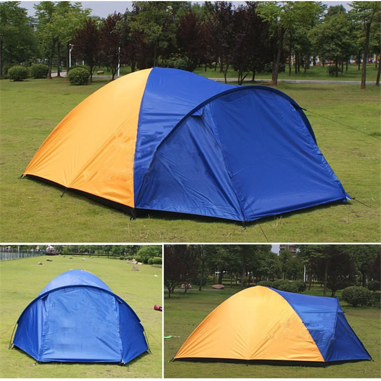 1x 320*210*145cm Large doule layer tent 2 room for 3-4 person outdoor camping hiking hunting Ice fishing tourist emergency tent