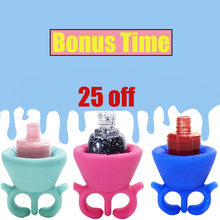 tweexy Nail Polish Holder makes painting your nails a lot easier tweexy ring nail polish holder