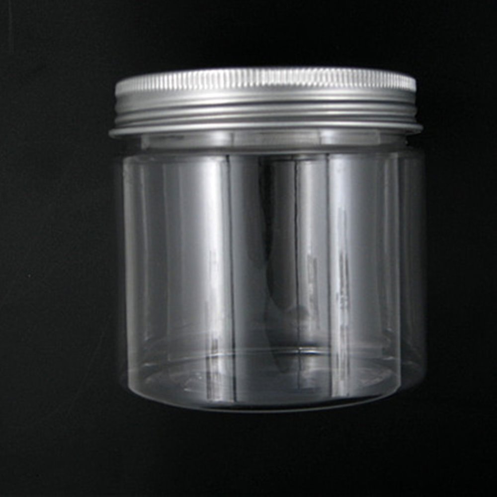 10pcs/lot 200ml round clear pet jar bottle container with thread sliver
