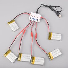 6pcs 3.7V 1200mAh LIPO Battery and charger for MJX T04 T604 T41 T641 F28 F628 RC quadcopter drone spare parts