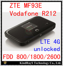Unlocked ZTE MF93E 100Mbps 4G LTE Pocket WiFi Router Hotspot 4g lte mifi dongle FDD 800 Vodafone R212 PK E5776 mf90 mf910