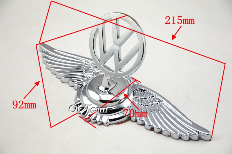 Volkswagen Eagle Stand Mark Car Chrome Logo Hood Ornaments VW Badge Emblem ...
