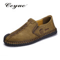 Autumn Casual Soft Leather Loafers Men Low Heel Flat Outdoor Driving Shoes flats with Sneakers Lace