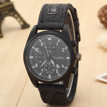 Man waterproof military watches accurate calendar 2016 fashion watches the new selling brand watch cloth belt