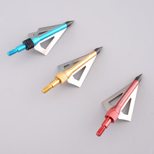3pcs Hunting Broadheads Archery Arrowhead 100 Grain Compound Bow Arrows Flechas Carbono Free shipping