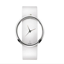 2016 Rushed Sale Fashion Women Watches Quartz Casual Transparent Hollow Dial Leather Wristwatches Watch Relogio Feminino