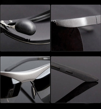 Aluminum magnesium alloy polarized sunglasses driver mirror sunglasses male fishing mirror 6806