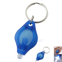 1Pcs Mini Micro Super Bright Light LED Camping Flashlight KeyRing Keychain Torch Lamp with Free Drop Shipping