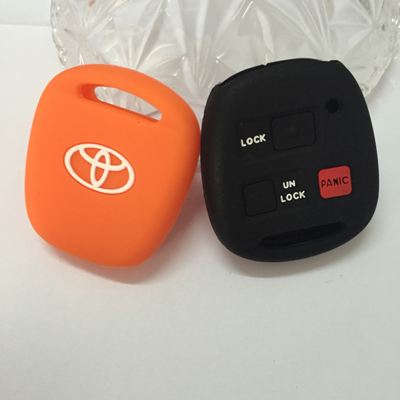 Toyota Silicone car key cover case Tarago RAV4 Corolla Camry Celica Avalon car key shell remote
